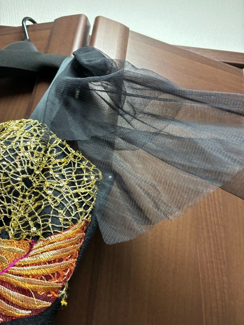 Rainbow Shiu 社交ダンス　パーティードレス　スタンダードドレス　黒