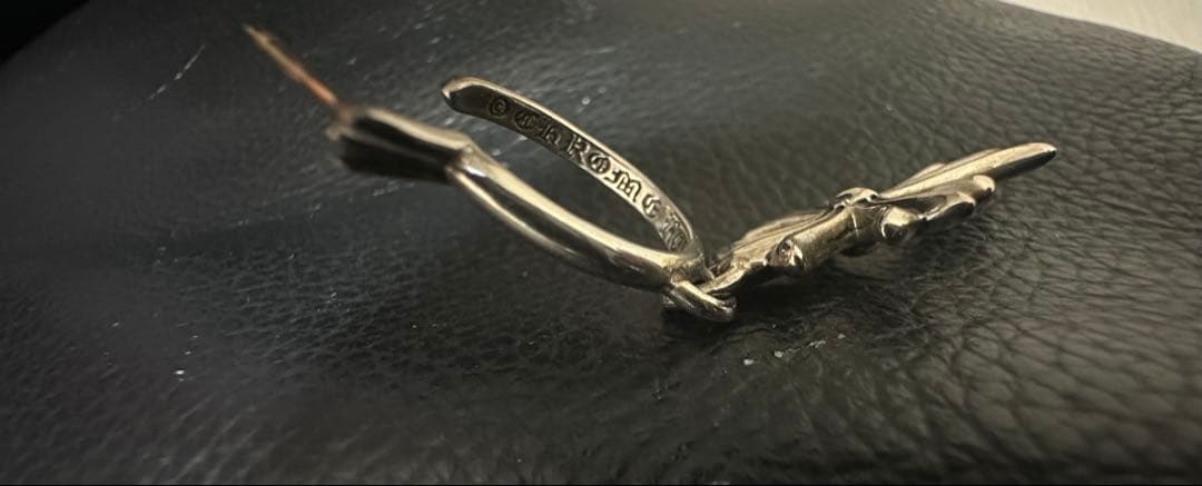 CHROMHEARTS クロムハーツ タイニーCH クロス フープピアス