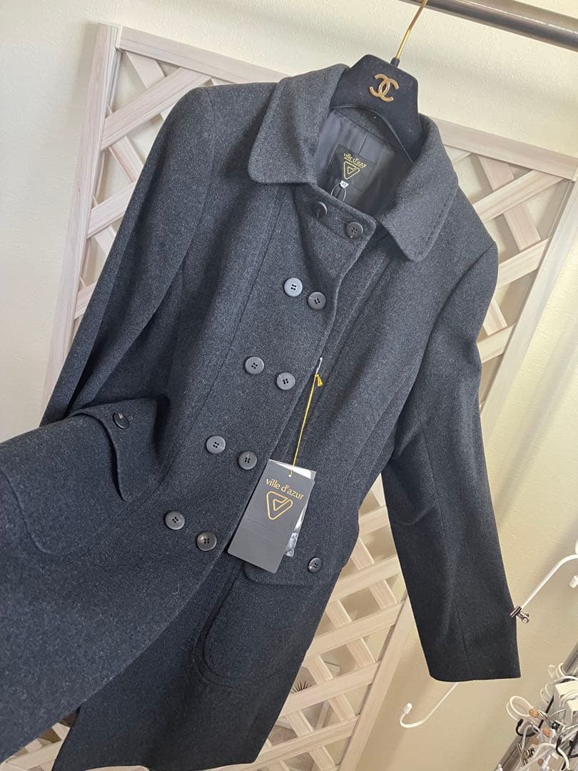 春を歩む⭐︎ 定価26万 ⭐︎カシミヤ⭐︎46サイズ　ワールド⭐︎ファー付き 春オッケー