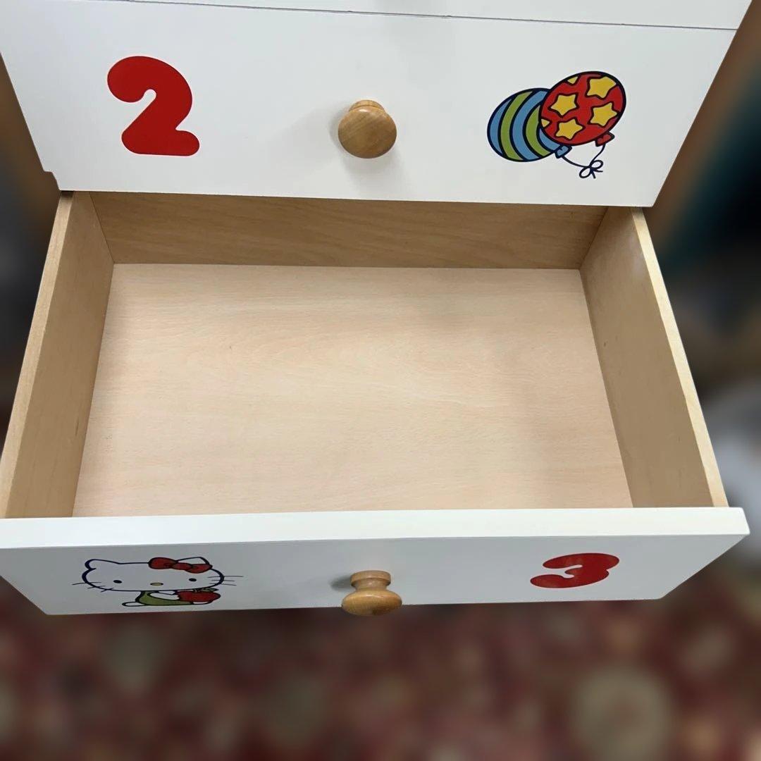 ハローキティ　木製タンス　レトロ　サンリオ　昭和レトロポップ　くろがね　チェスト