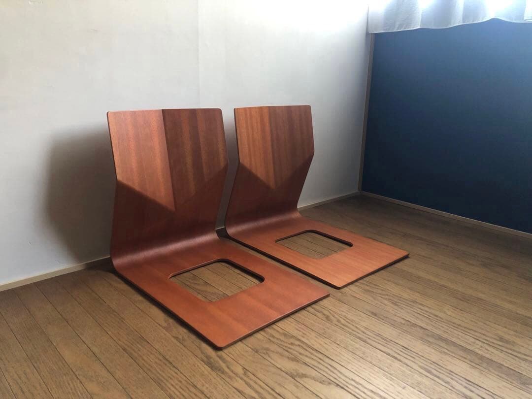 天童木工 プライウッド 座椅子 2脚セット 民芸 ジャパニーズモダン 古民家