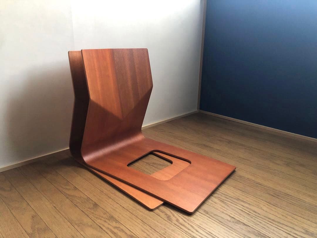 天童木工 プライウッド 座椅子 2脚セット 民芸 ジャパニーズモダン 古民家