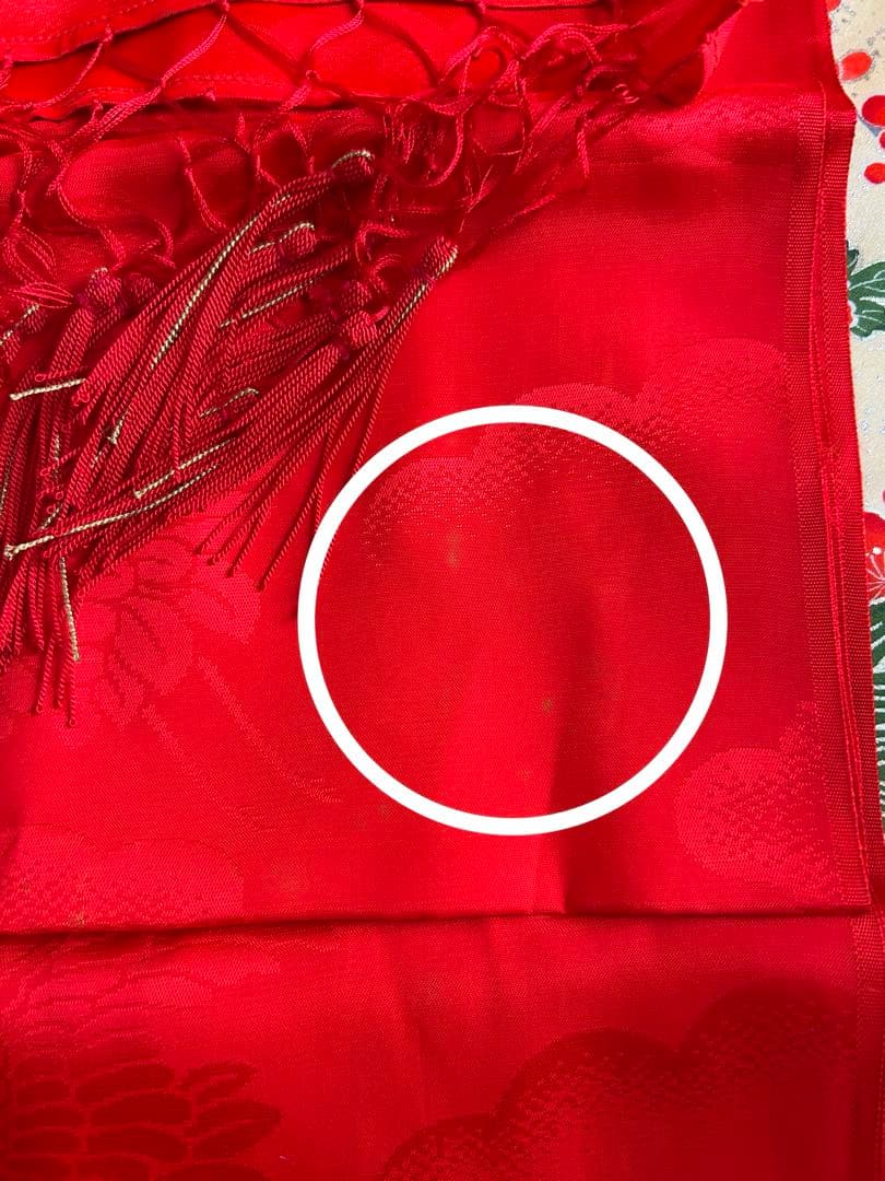 七五三　着物 緑　正絹　7歳　フルセット