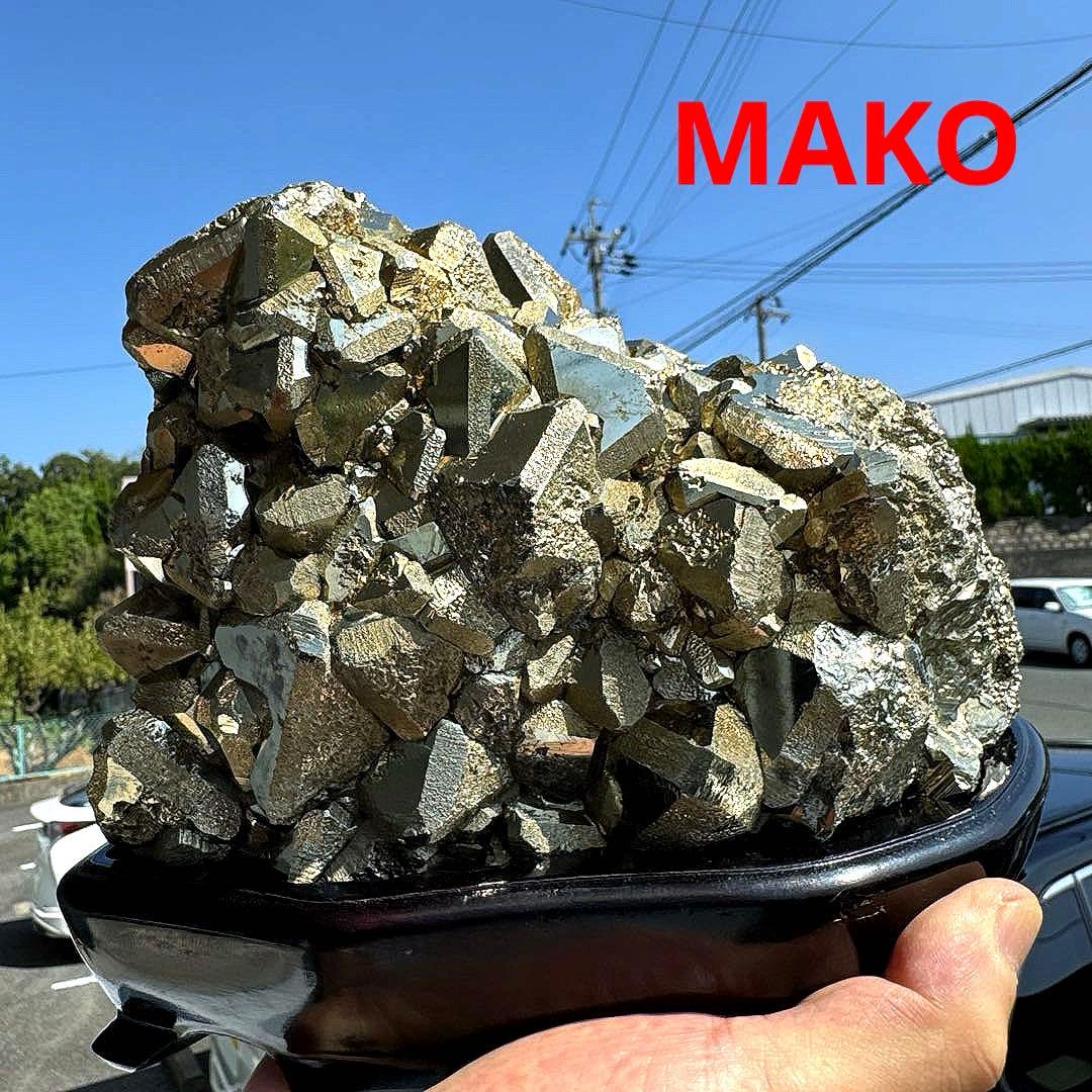 M1780☆パイライト原石クラスター5.6Kg☆天然石　原石☆N50502