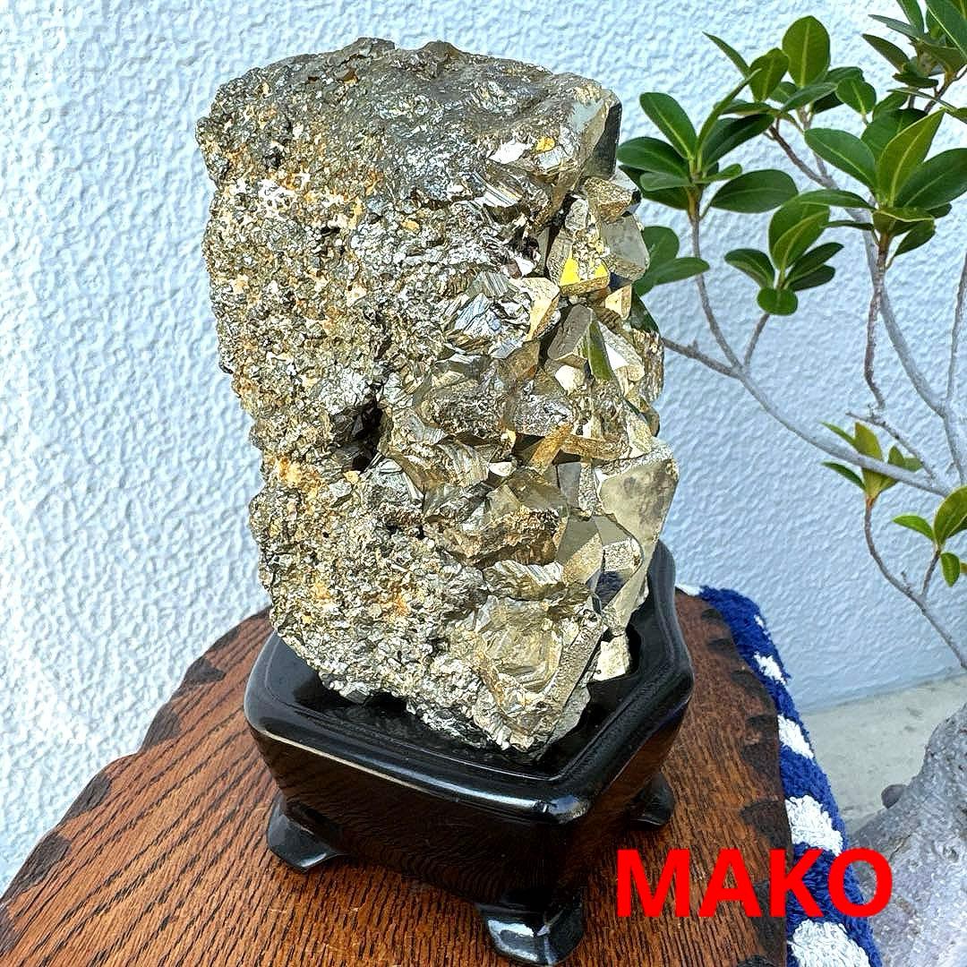 M1780☆パイライト原石クラスター5.6Kg☆天然石　原石☆N50502