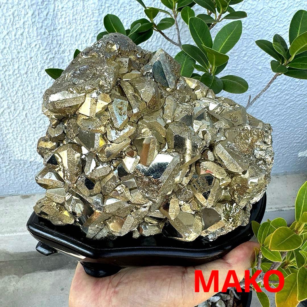 M1780☆パイライト原石クラスター5.6Kg☆天然石　原石☆N50502