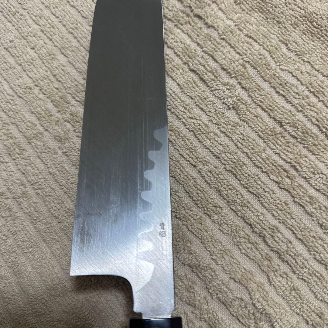 堺刀司　菜切包丁　青鋼　165mm