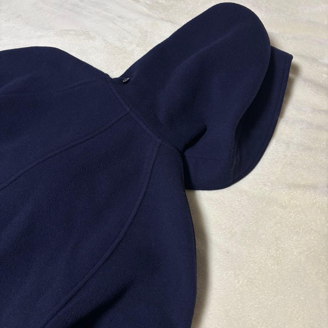 美品　バーバリー　ダッフルコート　ネイビー　チェック　キッズ　150 レディース