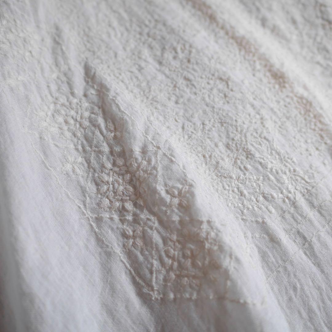 maison de soil 刺繍リネンブラウス