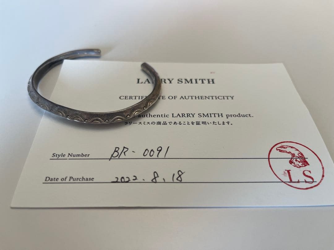 【ラリースミス】シルバーバングル　BR-0091
