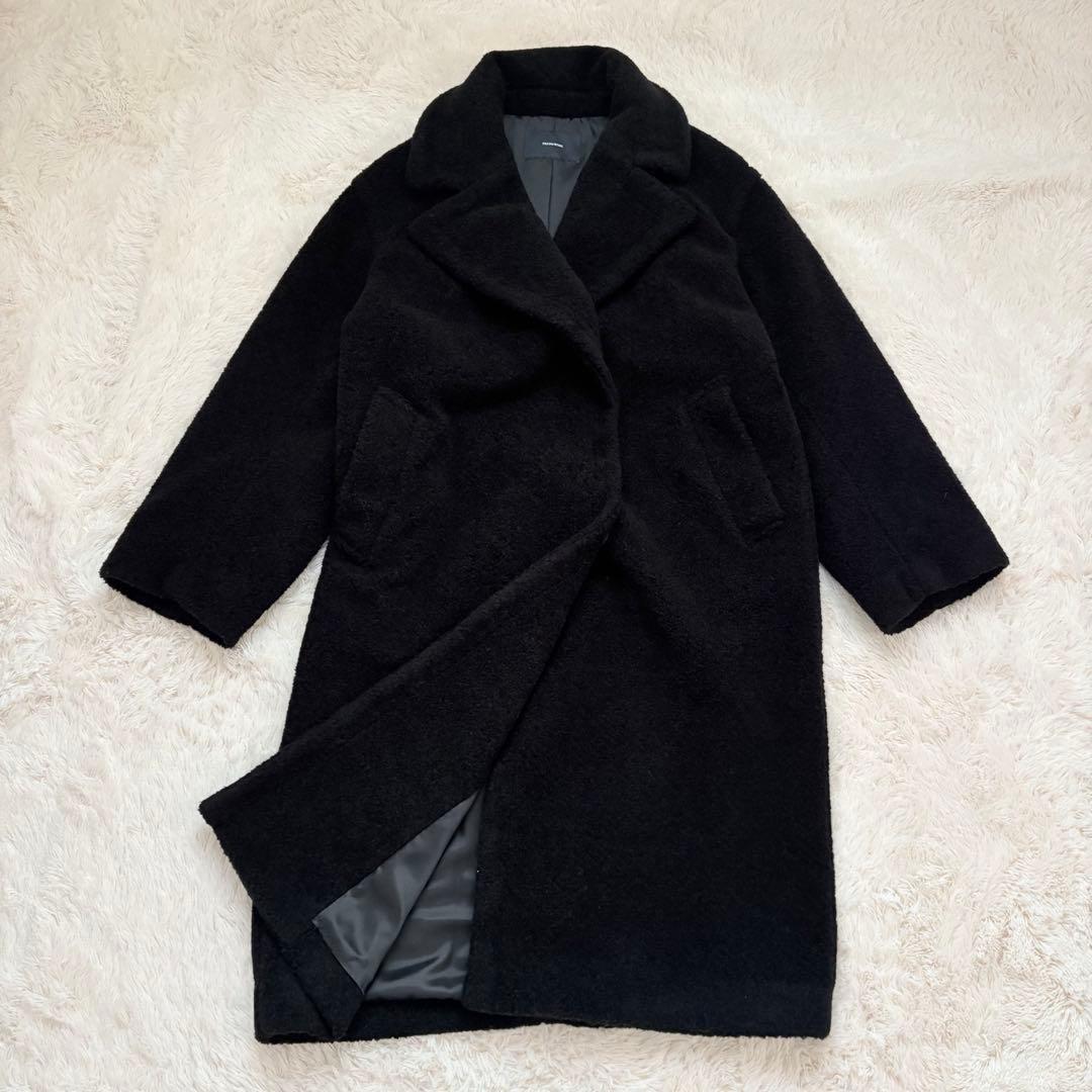 23AW✨定価4.8万✨フレームワーク　WOOLブレンドボアコート　ロングコート