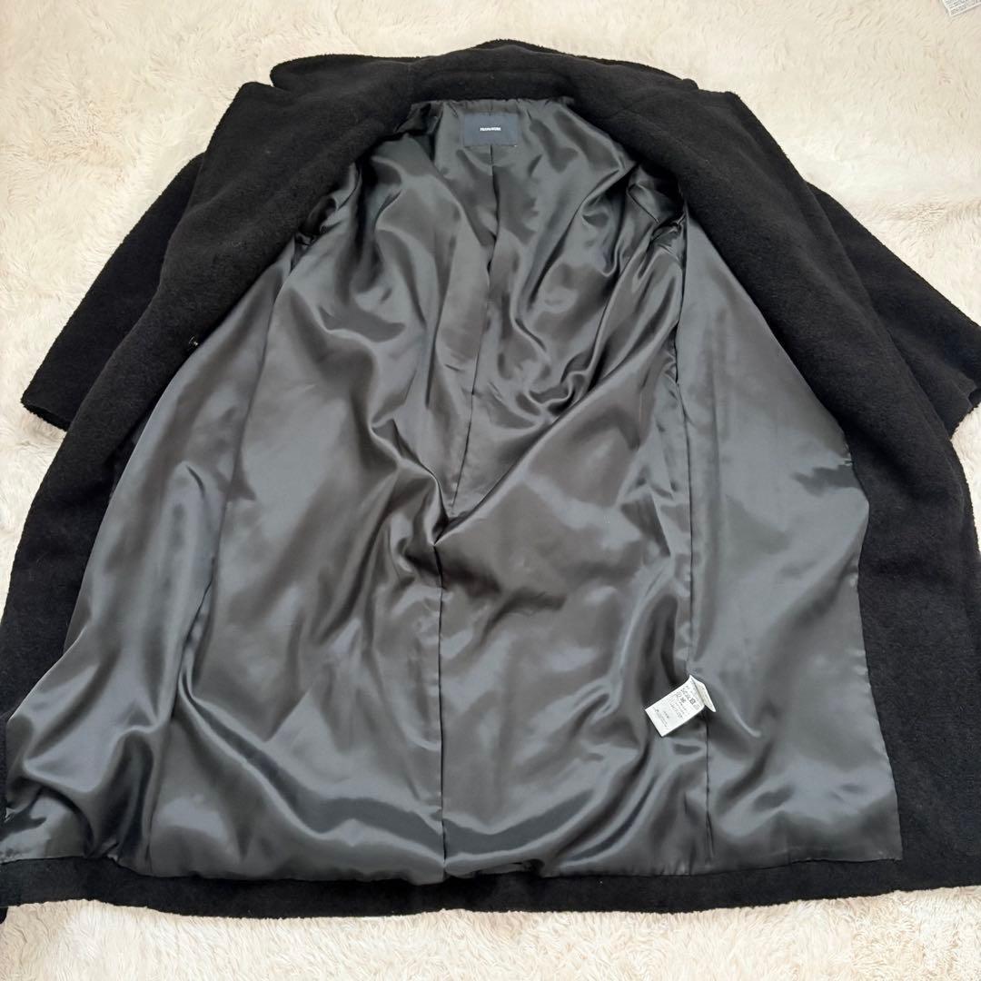 23AW✨定価4.8万✨フレームワーク　WOOLブレンドボアコート　ロングコート