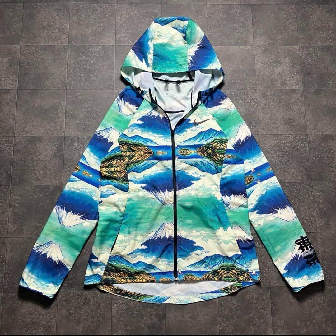 防寒！NIKE RUN 富士山 東京 マラソン 記念 ランニング M F 38