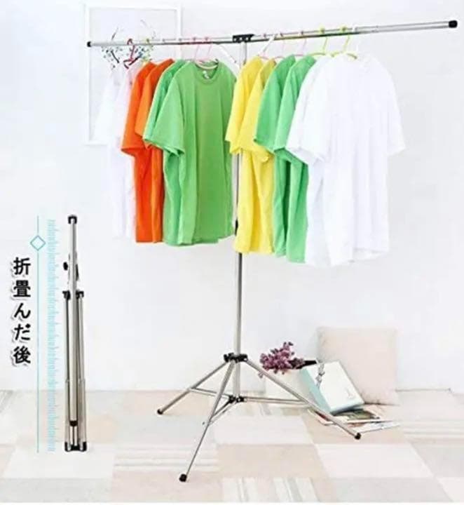 ❤高級ステンレス鋼製❣優れた安定性＆防風性で屋外でも安心して使える♪❤物干し