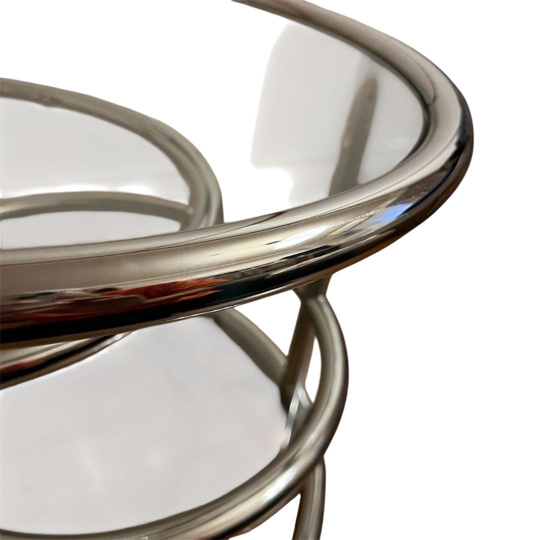 ミッドセンチュリー　丸型　ラウンドテーブル　ヴィンテージ　4段