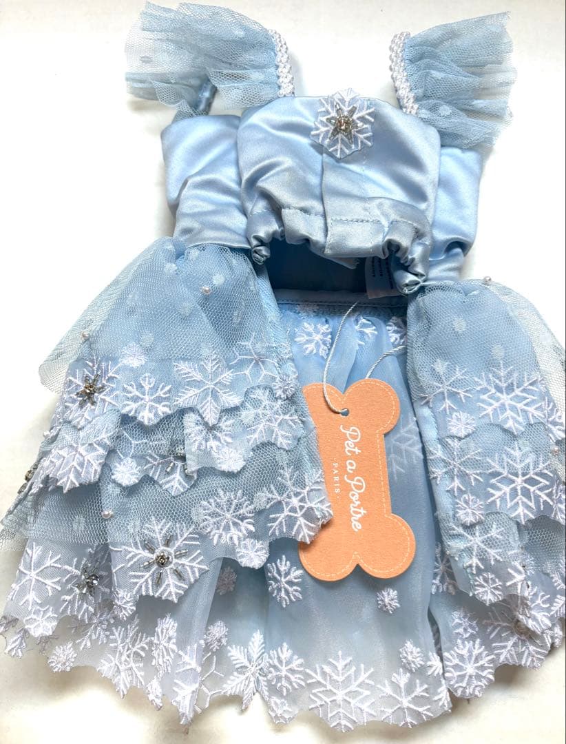 【 Pet a Portre (ペット ア ポルテ) 】水色ドレス リボン付き