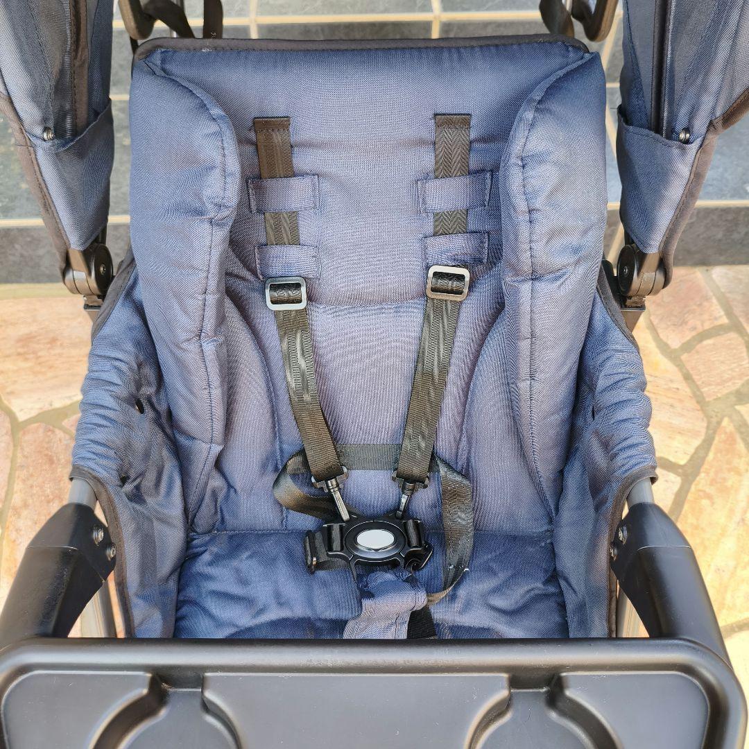 カトージ 二人でゴー ベビーカー 二人乗り ネイビー KATOJI