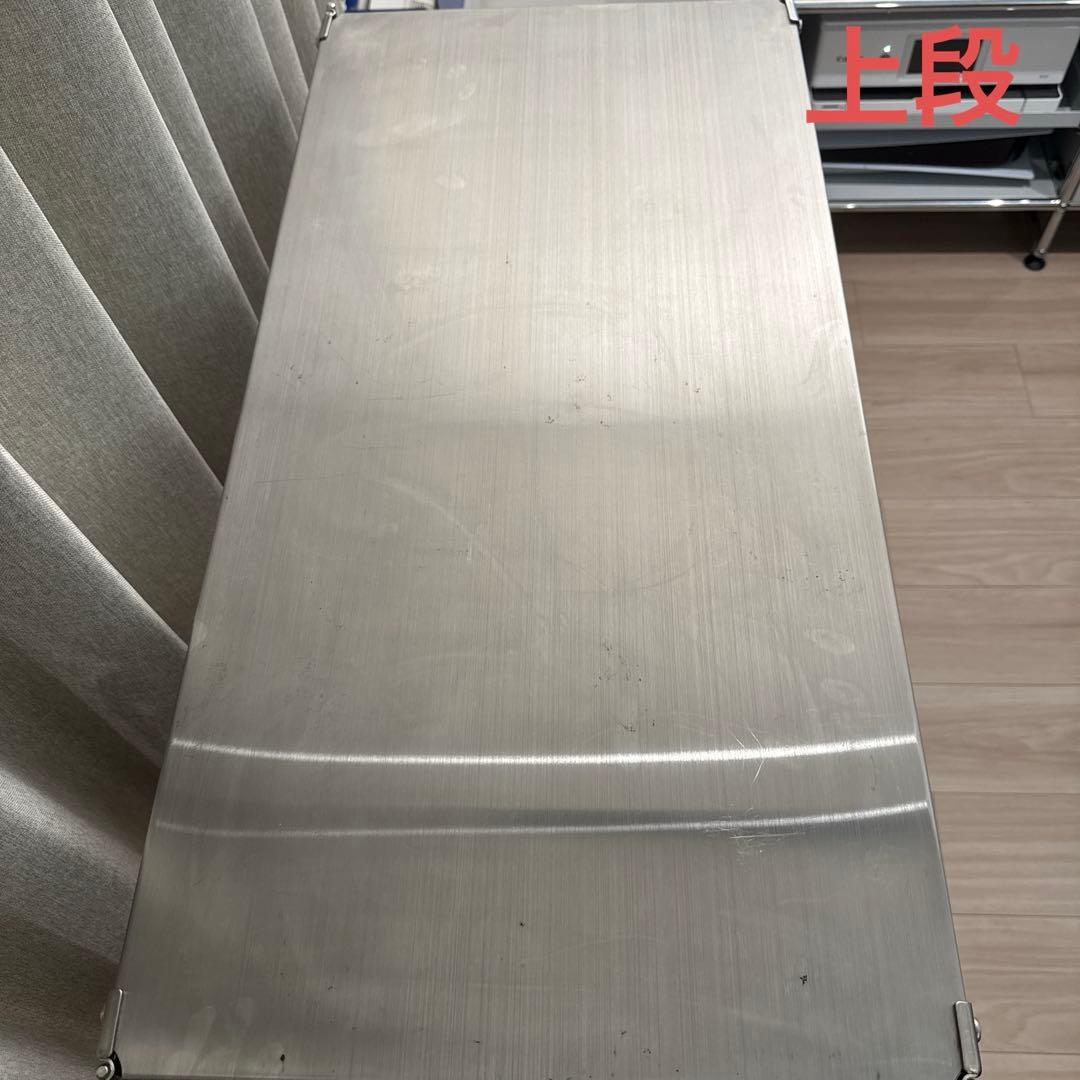 無印良品　ステンレスユニットシェルフ・ステンレス棚セット・ワイド