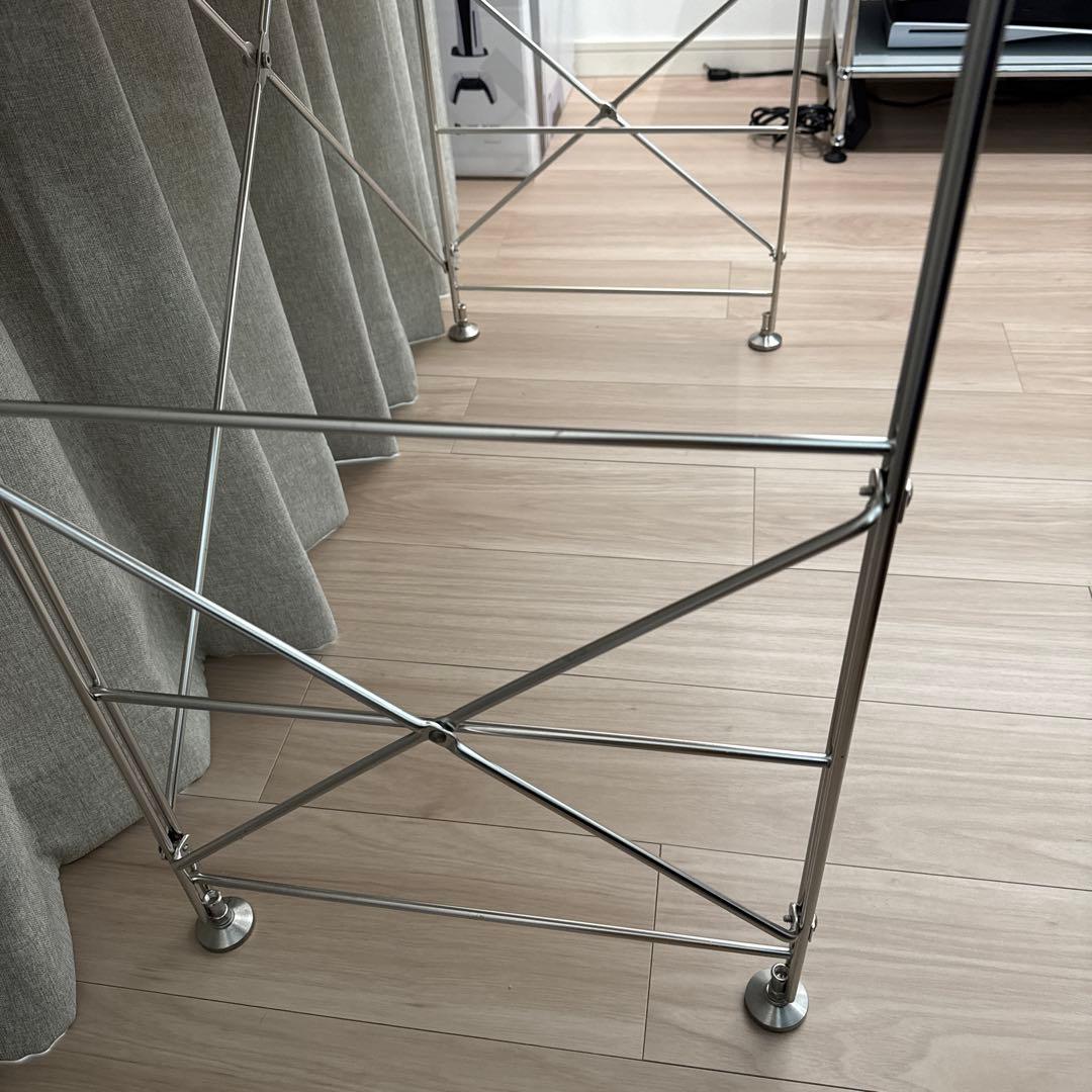 無印良品　ステンレスユニットシェルフ・ステンレス棚セット・ワイド