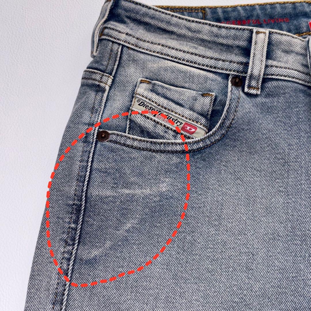 新品未使用タグ付 DIESELディーゼル スリムデニムパンツ アンクル丈W27