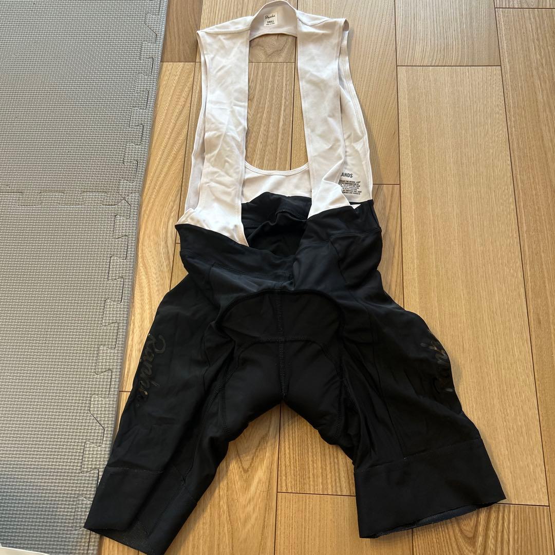 【中古品】Rapha ビブタイツ Sサイズ ホワイト/ブラック