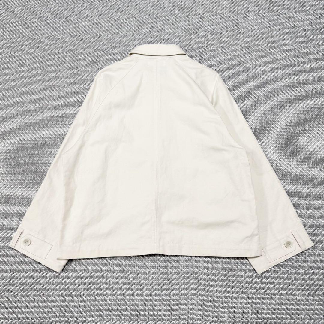 美品 北欧暮らしの道具店「これさえあればの1枚に」 こだわり襟のショート丈コート