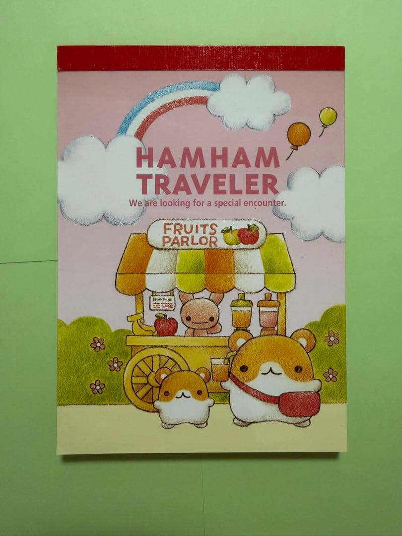 平成レトロ HAM HAM TRAVELER メモ帳 シール付き ハムスター