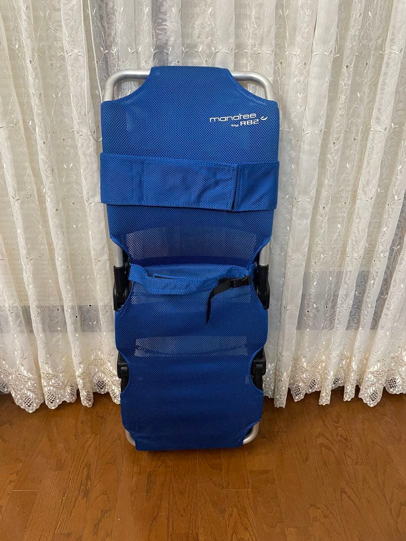 障害児・子供用風呂椅子 折りたたみ式 青　用途は色々