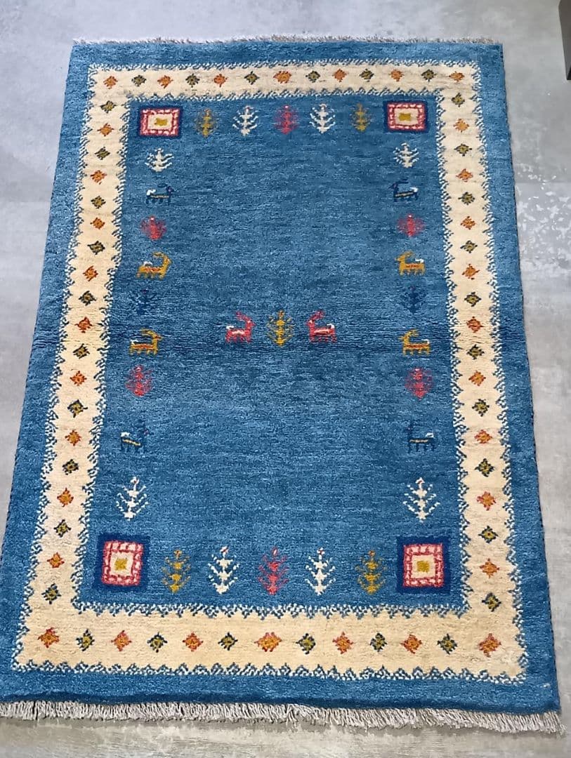 ペルシャ絨毯　ギャッベ　手織り　イラン(36)