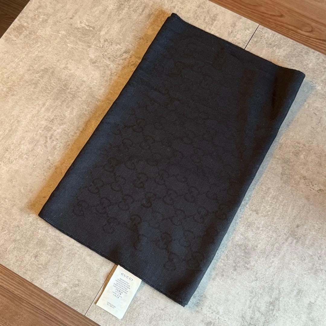 GUCCI ストール 165904 3G646 GGロゴ ジャガード