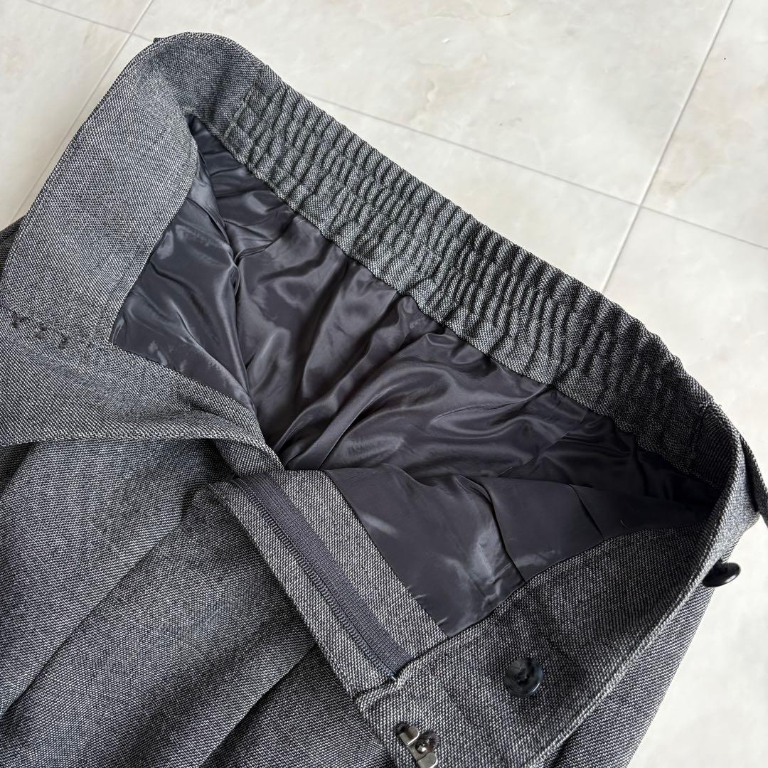 美品✨グリーンレーベルリラクシング ノーカラーセットアップ グレー 36 S相当