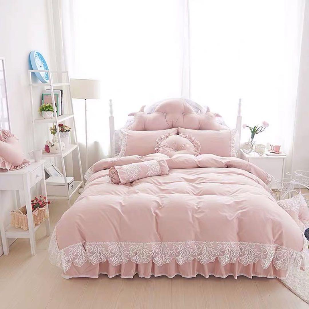 セミダブルカバーセット ピンク ミントグリーン