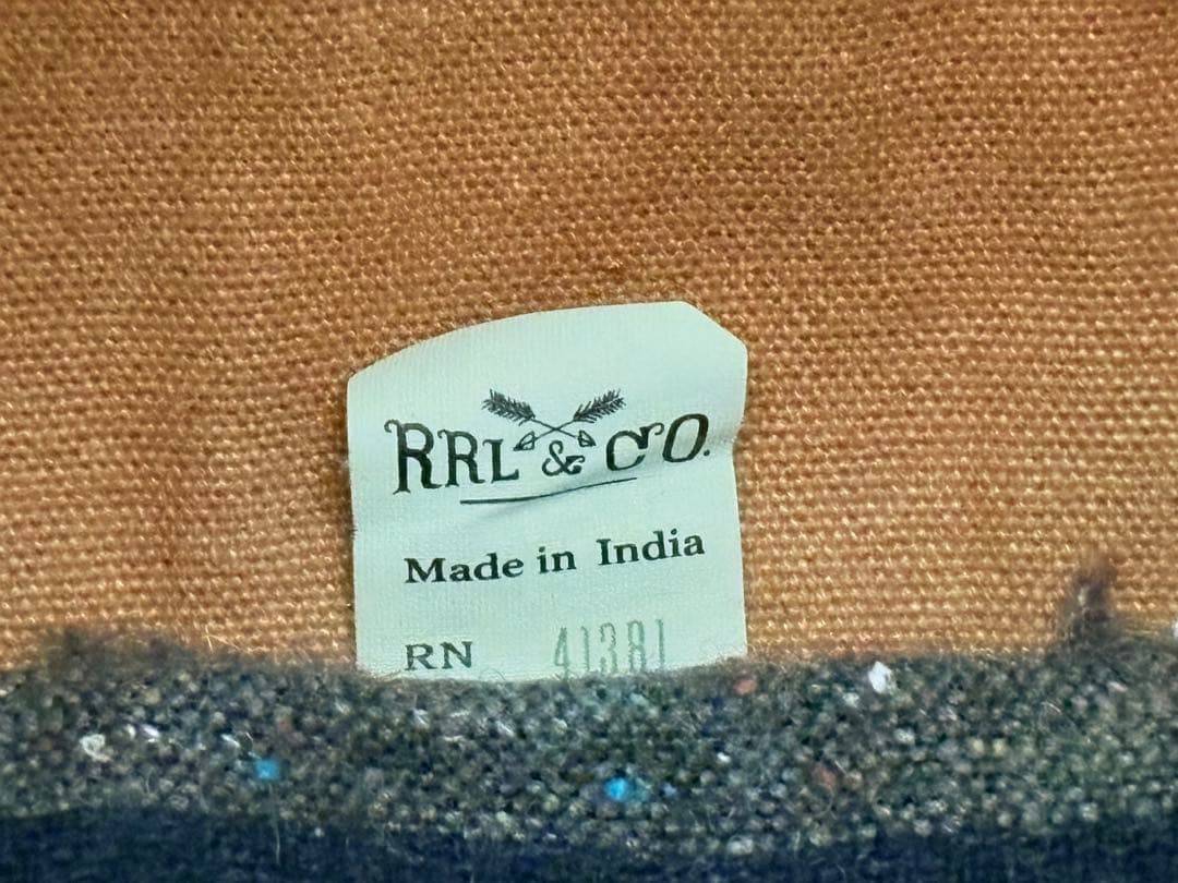 トッシー 希少 美品 RRL デニム レザー トート バッグ