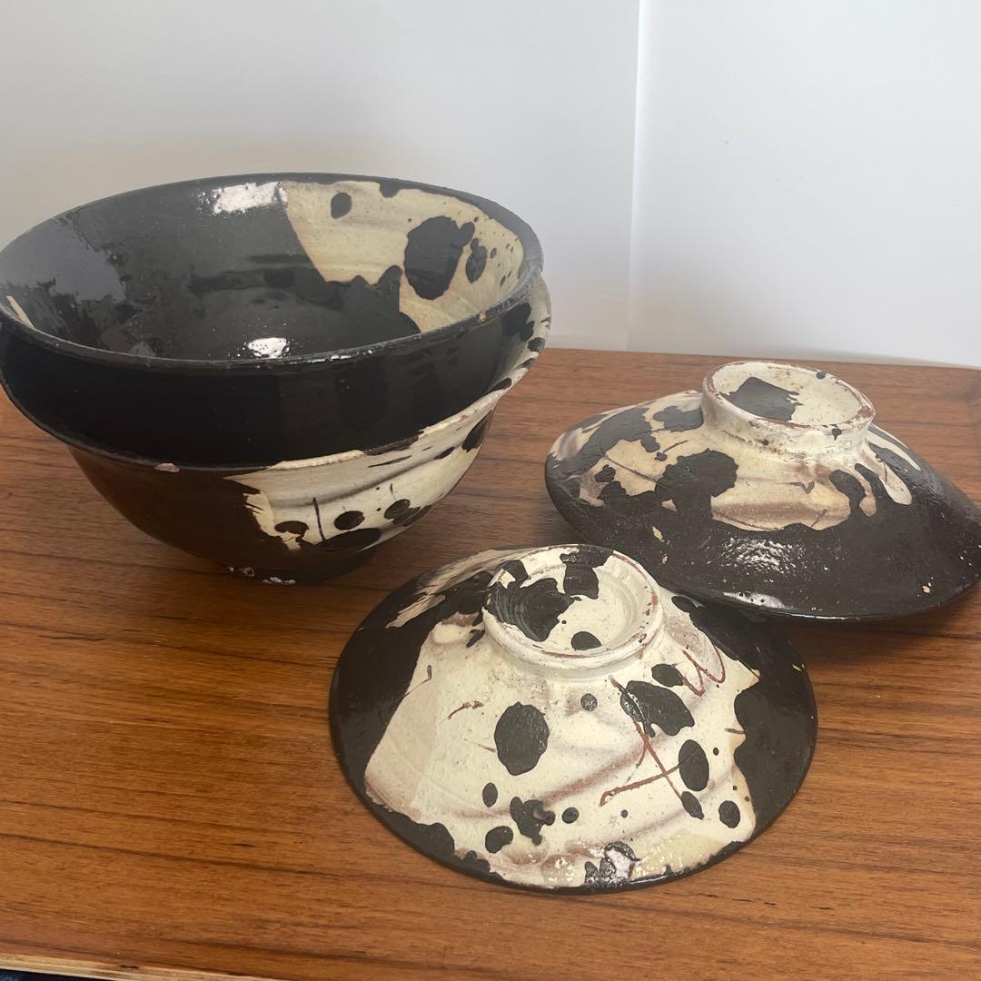 作家もの　蓋物　蓋付丼