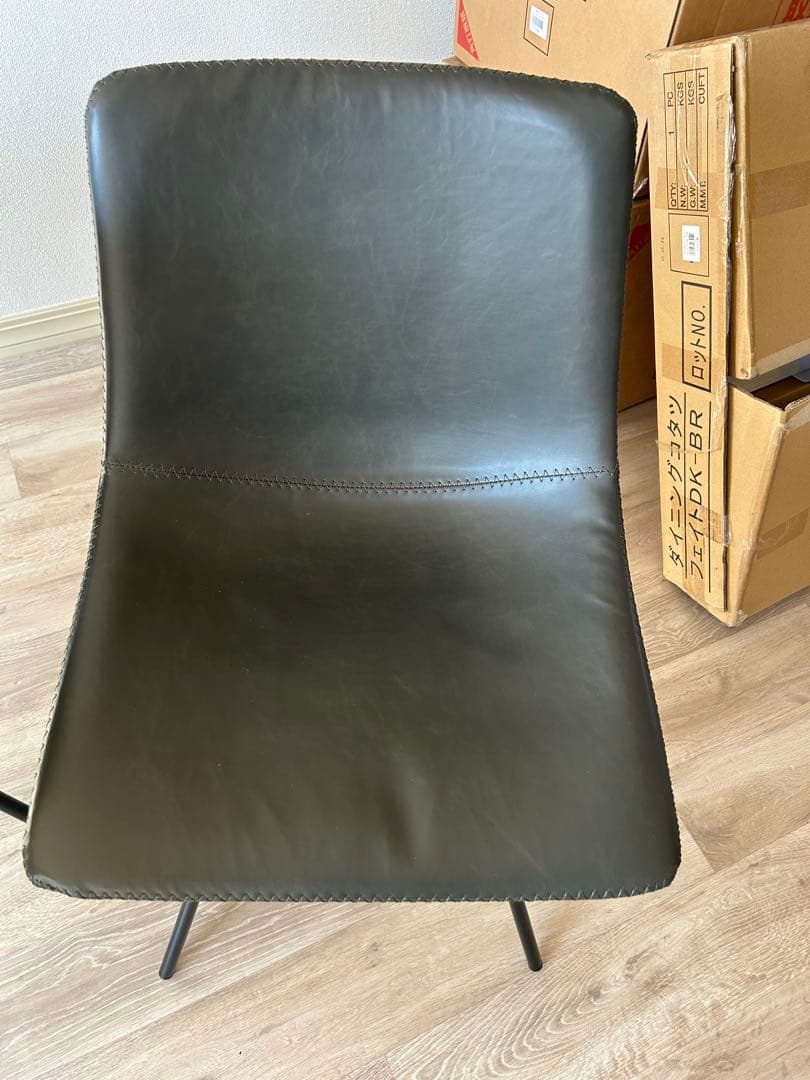 ダイニングチェア LC-1239 ダークグレー　360度回転式②