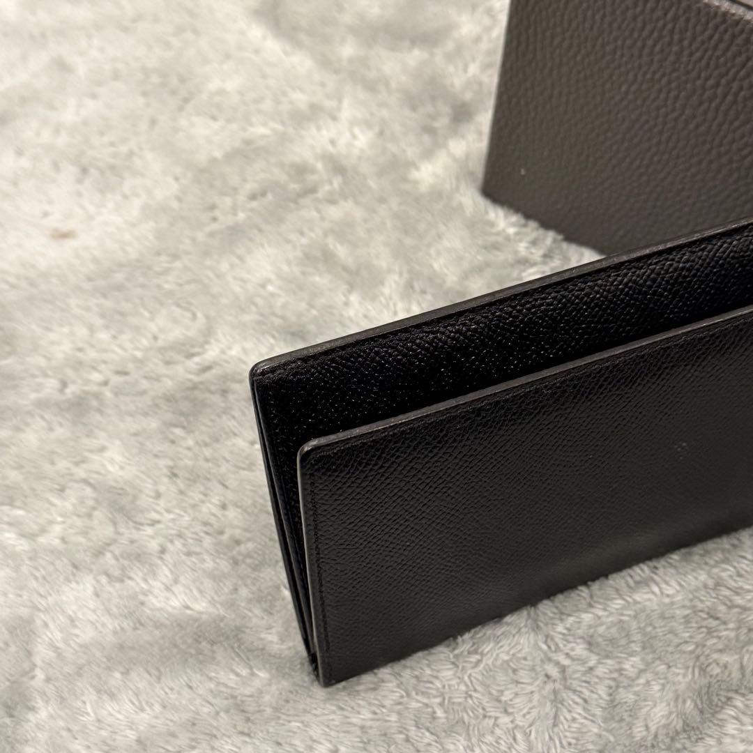 ⭐️極美品⭐️　カミーユフォルネ　長財布　旧ロゴ　二つ折り財布　レザー　黒