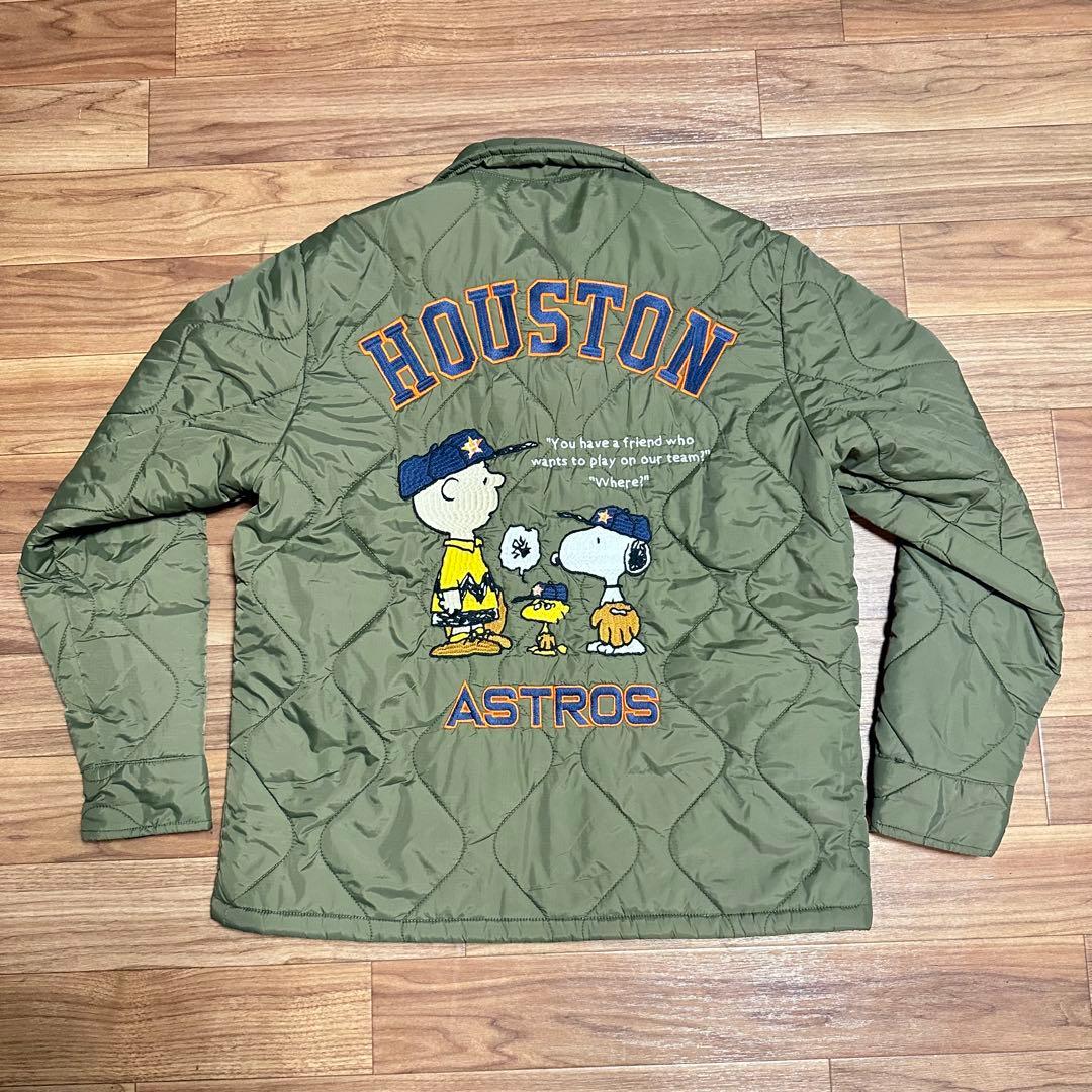 HOUSTON（ヒューストン） MLB×PEANUTS キルティングジャケット