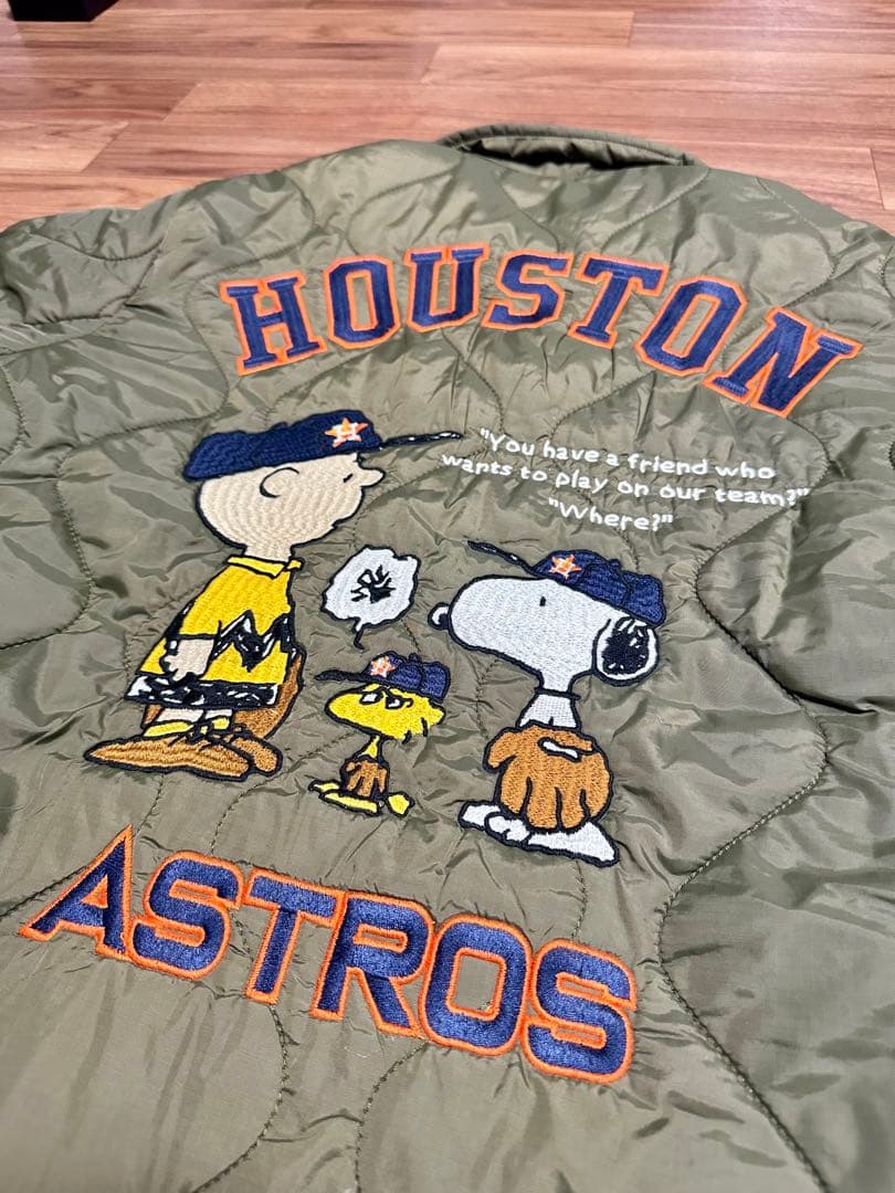 HOUSTON（ヒューストン） MLB×PEANUTS キルティングジャケット