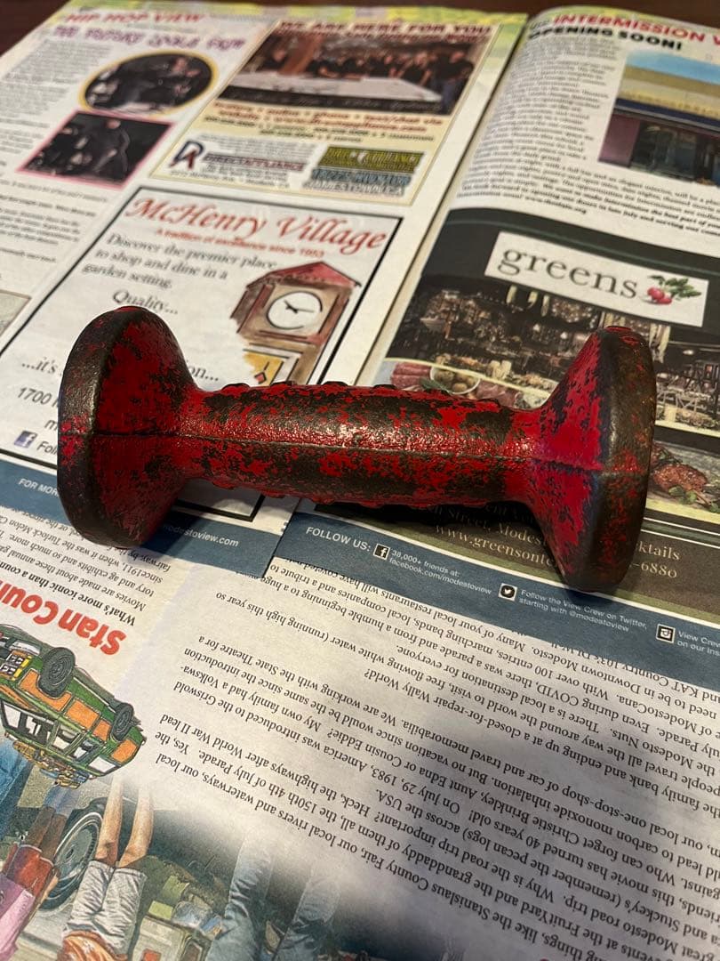 ヴィンテージ　ダンベル　インテリア雑貨