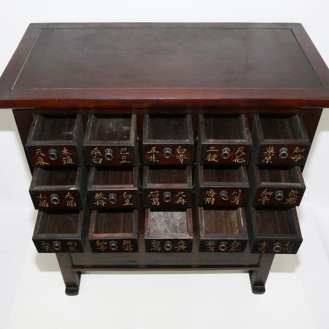 薬棚　薬箪笥　漢方　薬箱　中国薬棚　チェスト　キャビネット