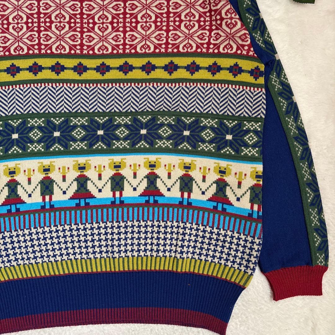 【美品】オレボレブラ OLLEBOREBLA アルベロベロ ジャガードニット