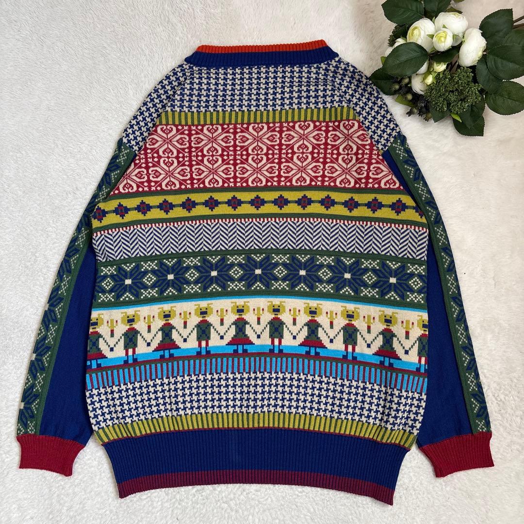 【美品】オレボレブラ OLLEBOREBLA アルベロベロ ジャガードニット