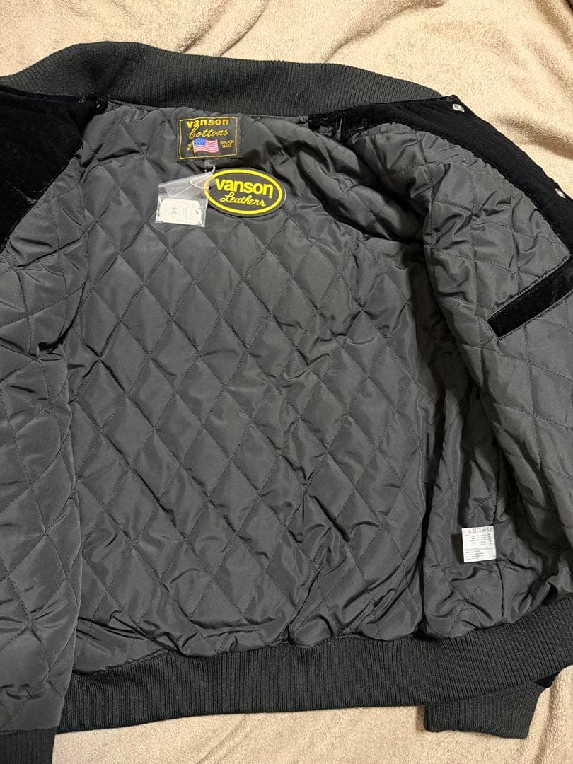 新品 未使用 Vanson USA 骨 別珍 限定版 スカジャン vintage