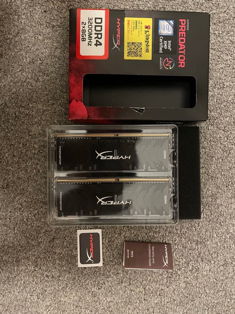 DDR4 3200MHz 16GB (2x8GB) メモリー