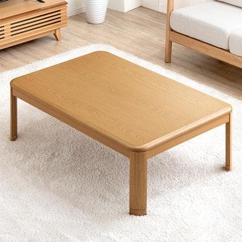 ［120×80cm］傷に強いUV塗装 こたつ テーブル 石英管ヒーター 継ぎ脚