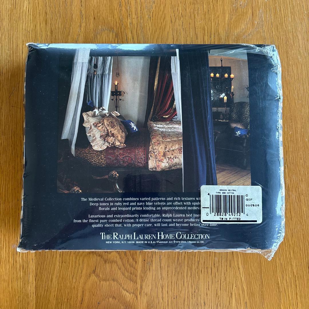 セール　新品　希少　Ralph Lauren ヒョウ柄 フルサイズ ベッドカバー