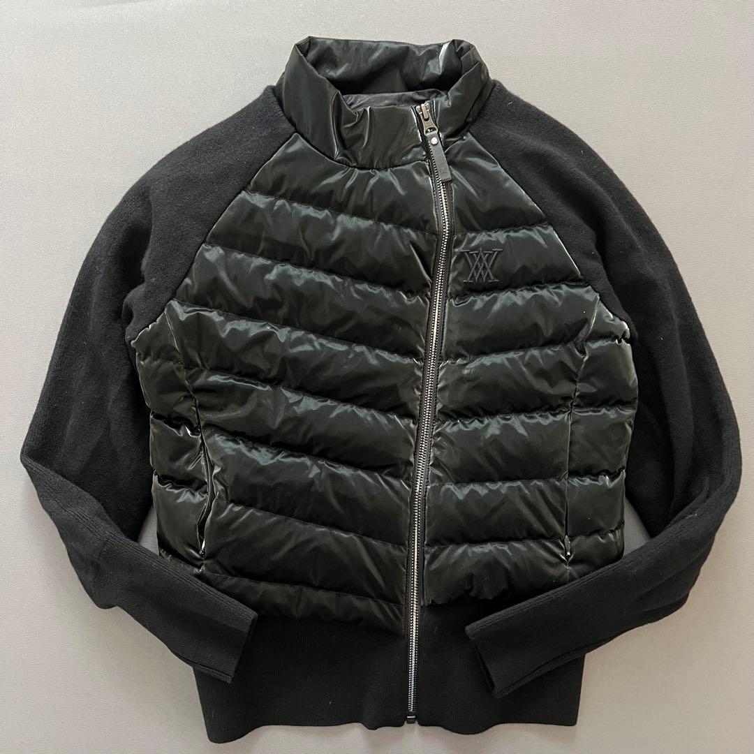 ANEW GOLF アニューゴルフ　ダウンジャケット　ニット　切り替え　中綿入り