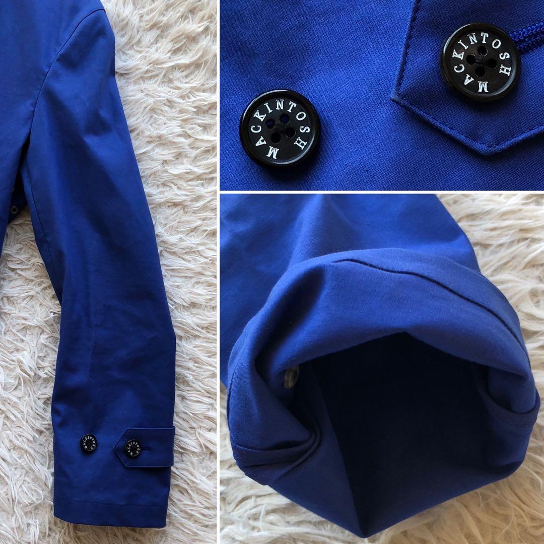 【美品】マッキントッシュロンドン　ゴム引きコート　ステンカラー　ライナー　撥水