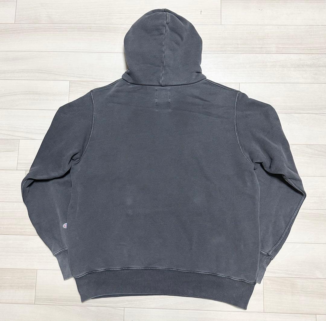 00s old stussy × champion 後付けパーカー
