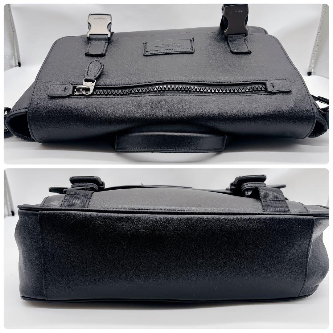 極美品 COACH コーチ レザー 2WAYメッセンジャーバッグ ハンドバッグ